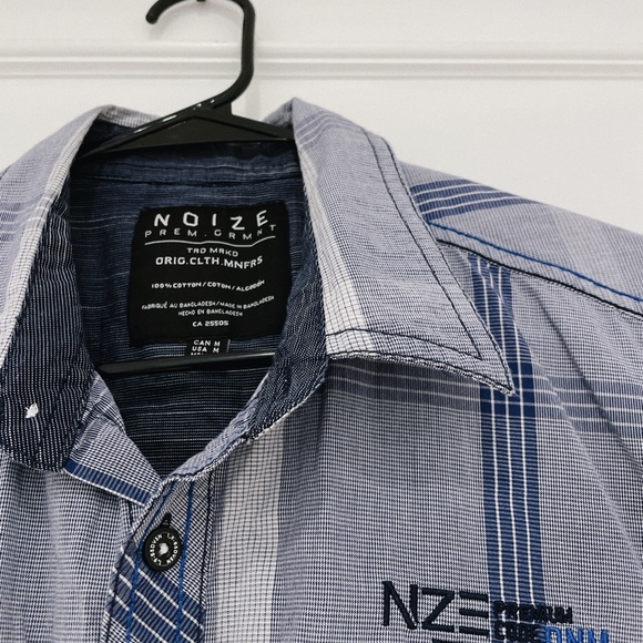 ๐ดSOLD๐ด Clearance ๐ฏ NOIZE * Men Plaid Shirt - Picture 4 of 6